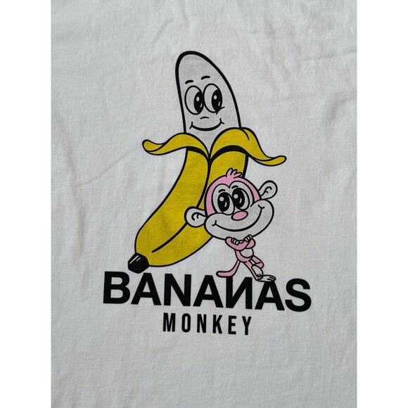 Bananas Monkey "Homies" T Shirt Tee Top White Mens Size Medium Sold Out!! - Picture 3 of 7